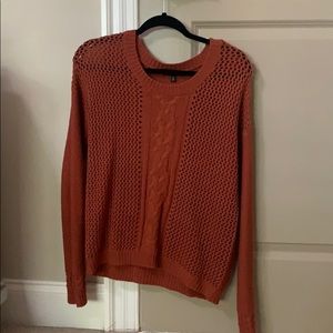burnt orange sweater